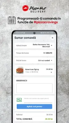 Pizza Hut Delivery Romania android App screenshot 1