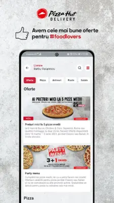 Pizza Hut Delivery Romania android App screenshot 2